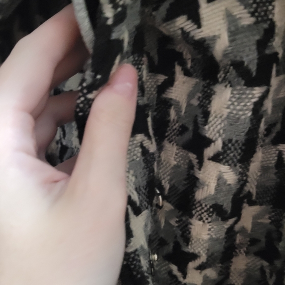 SOLD Vintage wool houndstooth coat - Picture 3 of 5